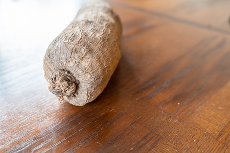 A Tuber of Nigerian Yam ready for cookingの写真素材