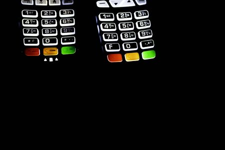 Point of sale backlight keyboard keypad illuminated at night