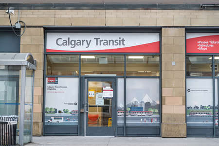 16 January 2022 - Calgary Alberta Canada - Calgary Transit downtown office front