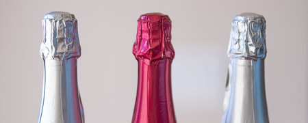 Wine bottle wrap on bottle at party
