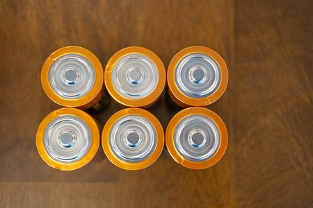 AA batteries used for smaller electrical Itemsの写真素材