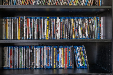 2 February 2024 - Calgary Alberta Canada - Collection of 4K UHD and Blu Ray movies.