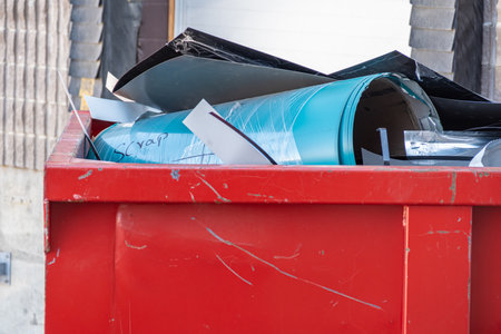 Scrap Metal in Junkyard ready for recyclingの写真素材