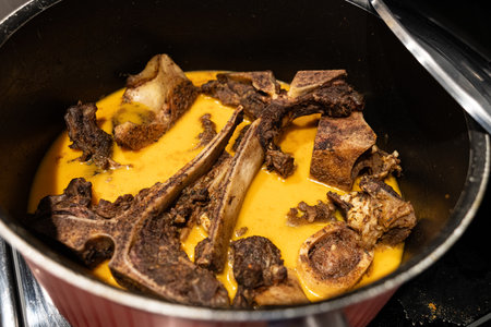 Cow bones to make Beef stock withの写真素材