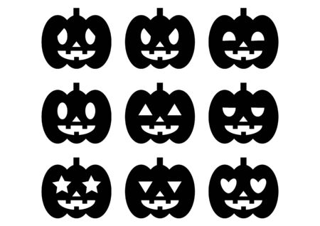 Illustration of the Halloween pumpkinのイラスト素材