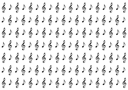 Note and G clefのイラスト素材