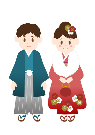 Coming-of-age ceremonyNew Yearのイラスト素材