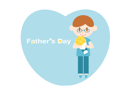 Father's DayHeartのイラスト素材