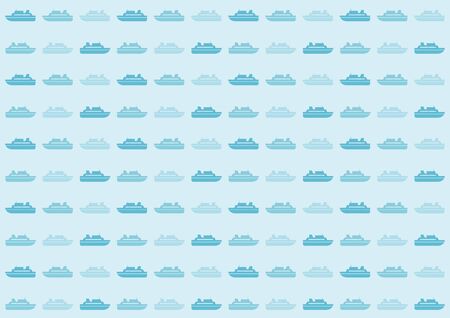 Illustration background of boatのイラスト素材