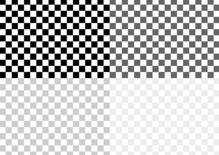 Checkered pattern of black