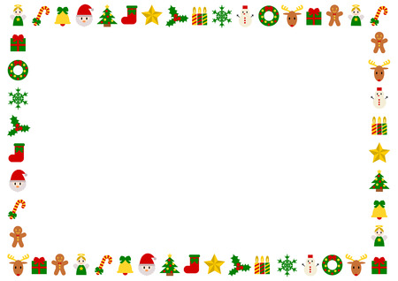 Christmas illustration: frameのイラスト素材