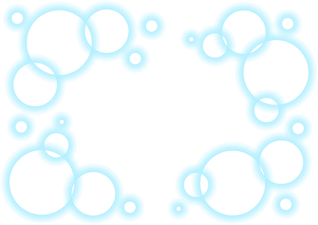 Light blue bubble Image illustrationのイラスト素材