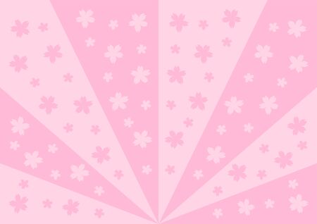 Floral pattern of cherry blossoms. Vector background illustration.のイラスト素材