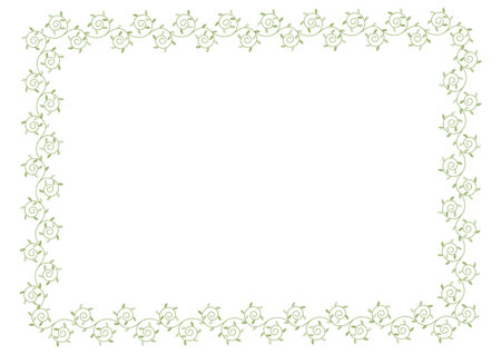 Arabesque pattern. Decorated frame. Vector illustration.のイラスト素材