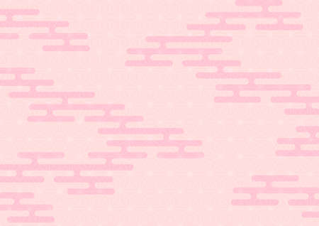 Japanese traditional pattern. Haze or cloud. Vector illustration.のイラスト素材