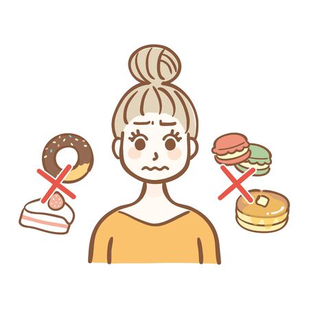 Women who are dietingのイラスト素材