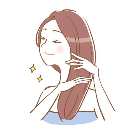 Woman giving treatmentのイラスト素材