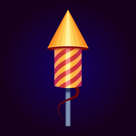 Vector Illustration. rocket fireworks iconのイラスト素材