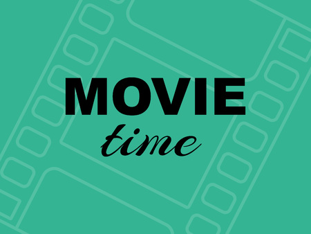 Movie time card template designのイラスト素材