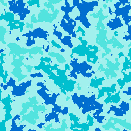 Vector Illustration. Camouflage background for military clothes. Template card blue huntingのイラスト素材