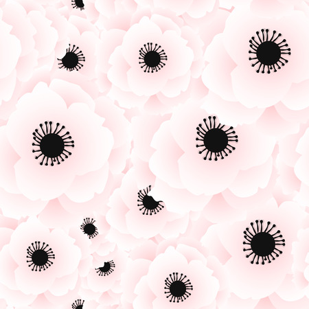 Seamless pattern with  poppy. Symbol of world war in modern style. Vector Illustration for floral design. Symbol of British remembrance dayのイラスト素材