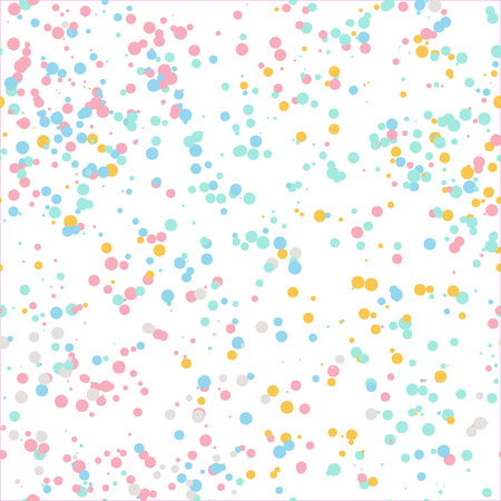 Vector Illustration. Celebration confetti seamless pattern. Colorful paper confetti texture for party design.のイラスト素材