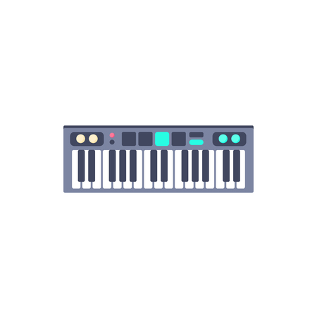 Vector Illustratio. Piano icon. Isolated music instrument in flat styleのイラスト素材