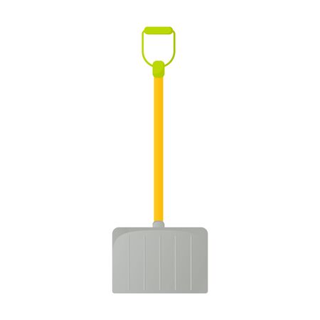 Shovel vector icon isolated on white background. Garden tool in cartoon style. Vector Illustrationのイラスト素材