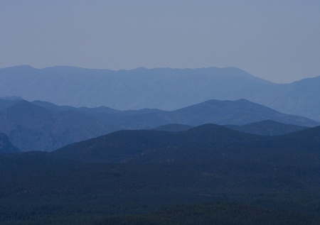 Blue Layered Mountainsの写真素材