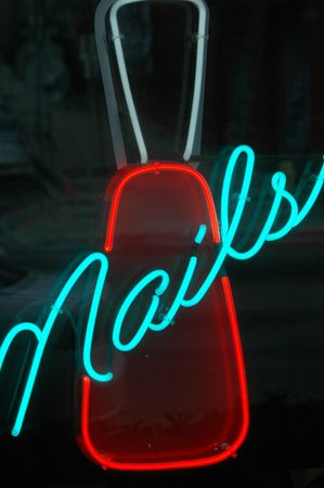 Nails Signの写真素材