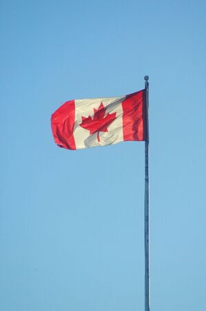 Maple leaf flag of canada.の写真素材
