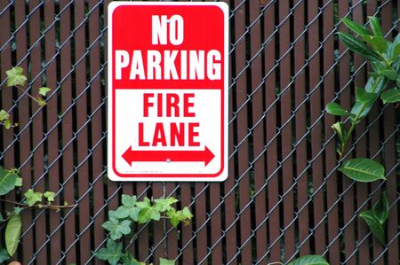 No parking fire lane sign.の写真素材