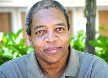 Handsome african american man relaxing.の写真素材