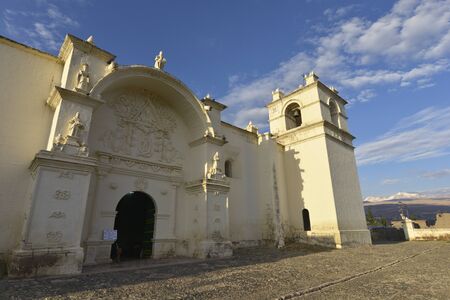 Immaculate Conception Church in Yanque, Peru.の写真素材