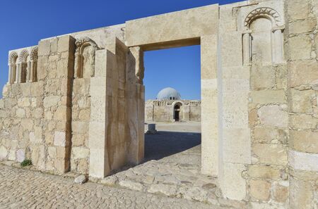 The ruins of the ancient citadel in Amman, Jordan