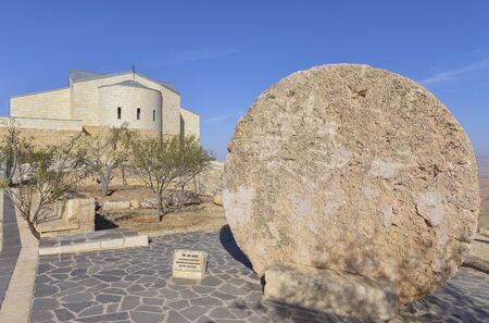 Moses Memorial Church in Mount Nebo, Jordanの写真素材