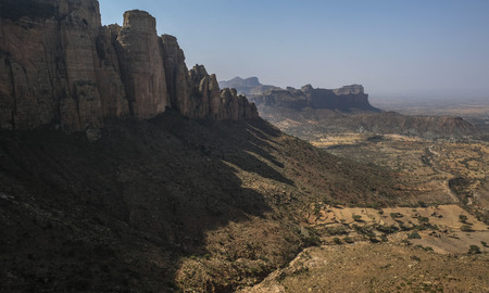 Landscape of Tigray, Ethiopia.