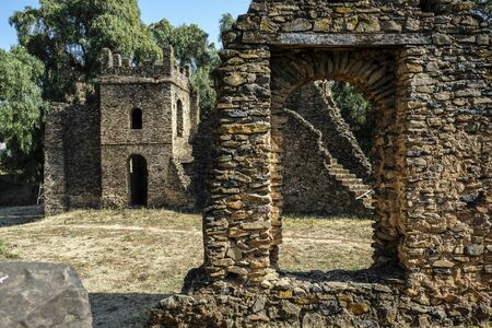 Fasilides in Gondar, Ethiopiaの写真素材