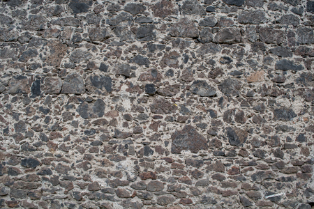 Stone wall texture a dark grayの写真素材