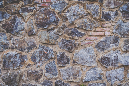 Big stone wall textureの写真素材