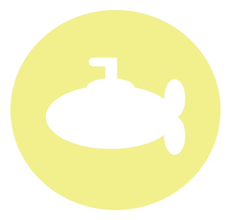 Set of web Submarine icon iconsの写真素材