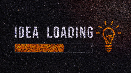 Idea loading concept with hyperspace suitable for business presentation progress bar loading...