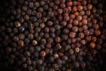 background of peppercorns