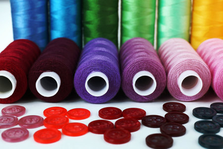 Sewing accessories close up