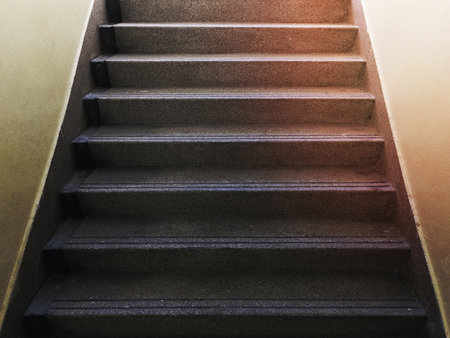 Stairs from underground upwardの写真素材