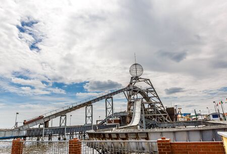 Water park with several attractions for children and adults, Great Yarmouth, UKの写真素材