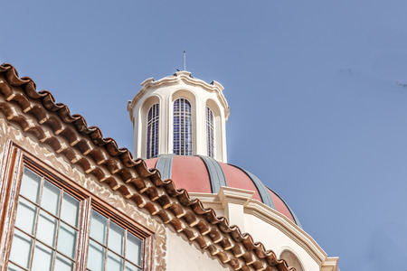 View of a small and beautiful dome, on a sunny day, Spainの写真素材