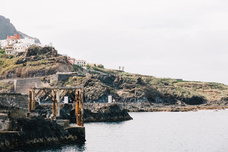 View of the coast in the village of Garachico, Tenerife, Canary Islands