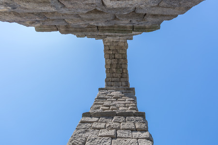 Roman aqueduct in Segovia, Castilla y leon, Spainの写真素材