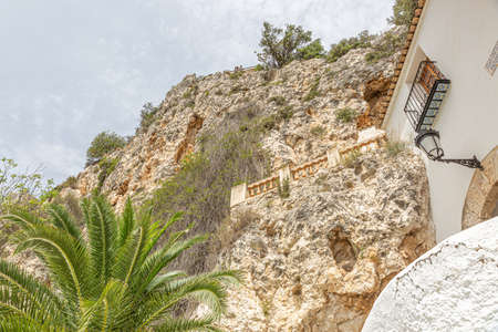 Guadalest, a beautiful medieval town of 208 inhabitants included in the denomination of one of the most beautiful towns in Spainの写真素材